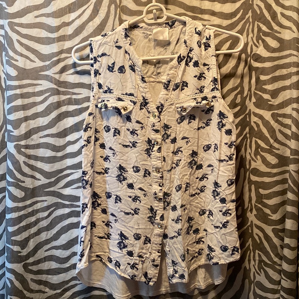 Maternity Flower Tank Blouse
